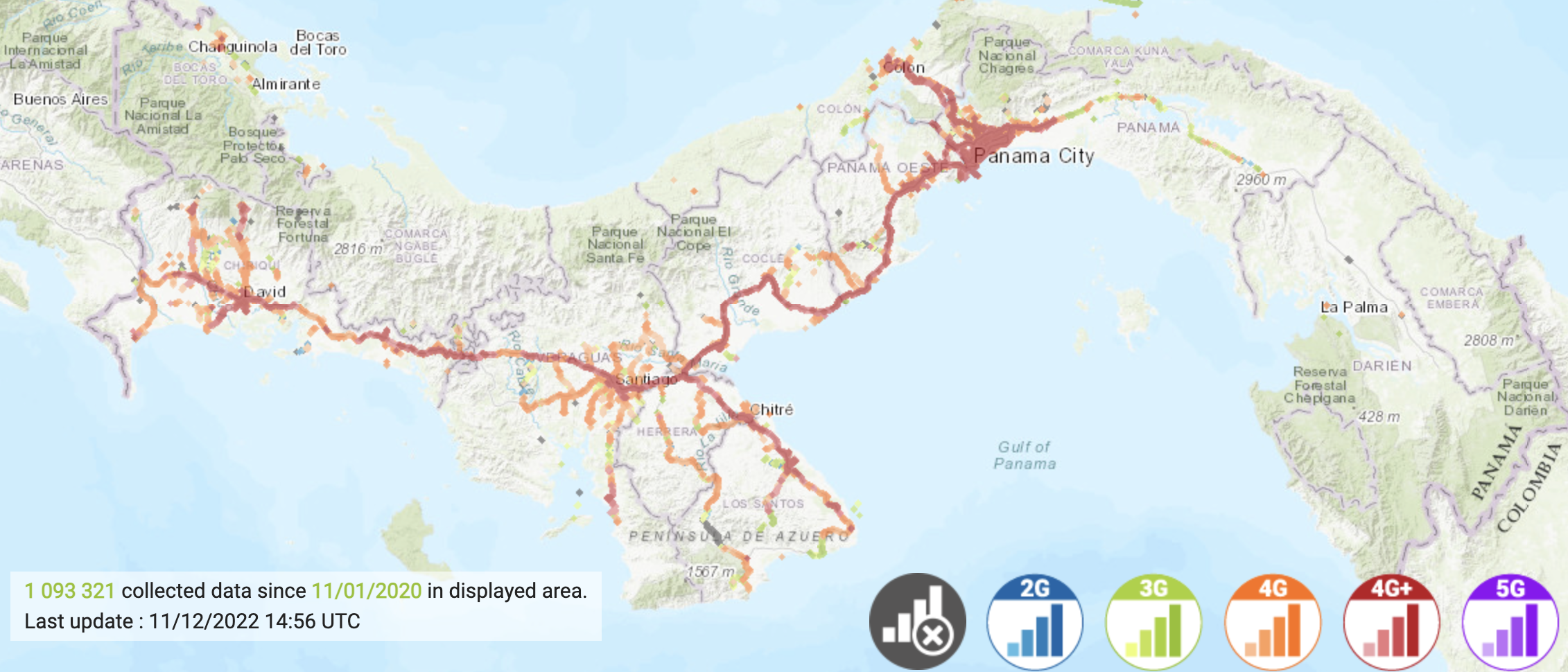 Mas Movil Internet Coverage Panama